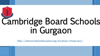 Cambridge board schools in Gurgaon