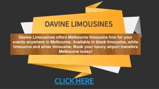 Limo Hire Melbourne | Melbourne Limo Hire