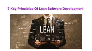 7 Key Principles Of Lean Software Development