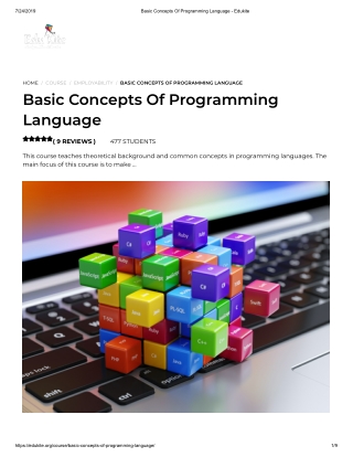 Basic Concepts Of Programming Language - Edukite