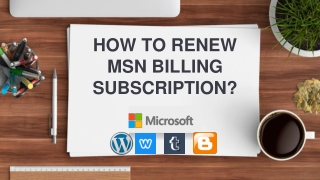 Renew MSN Billing premium account
