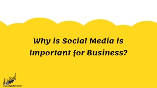 Why is Social Media Important for Business?