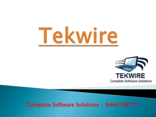 Tekwire | Complete Best Software Solutions | 844-479-6777