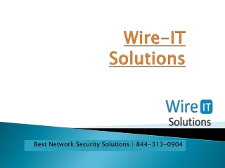Wire IT Solutions | Best Softwares Call: 844-313-0904