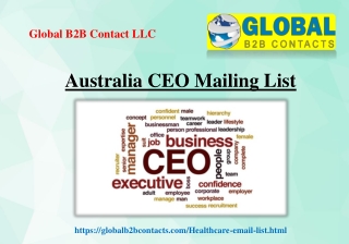 Australia CEO Mailing List
