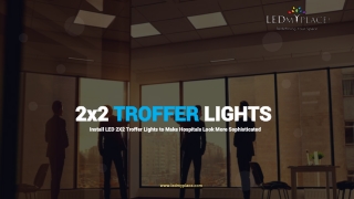 2X2 LED Troffer For Glare-Free Lighting
