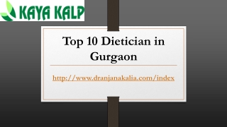 Top 10 Dietician in Gurgaon-Dr Anjana Kalia