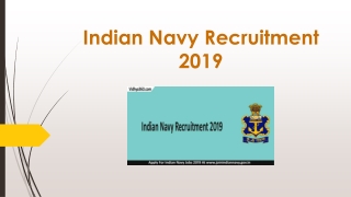 Indian Navy Recruitment 2019, How To Apply For 400 Sailor (MR) Jobs ?
