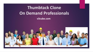 Thumbtack Clone On Demand Professionals