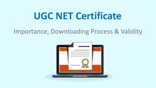 UGC NET Certificate: Importance, Uploading Procedure & Validity