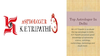 Top Astrologer In Delhi - Kptripathi