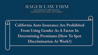 Jeffrey Rager Explains how To Spot Discrimination At Work