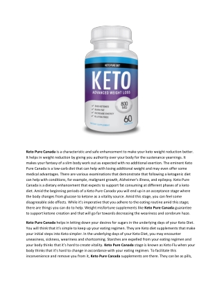 Keto Pure Diet UK | Keto Pure UK Reviews