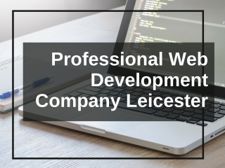 Professional Web Development Company Leicester