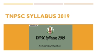 TNPSC Syllabus 2019 Pdf Available Now, ATO & JSO Exam Guide