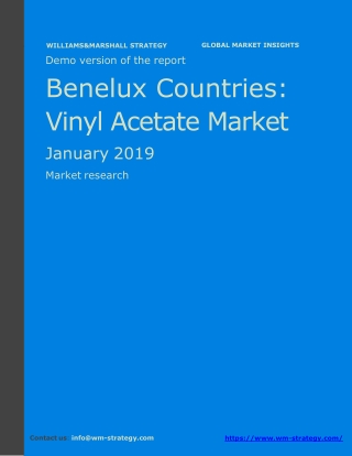 WMStrategy Demo Benelux Countries Vinyl Acetate Market January 2019
