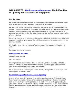 Account opening in Malaysia