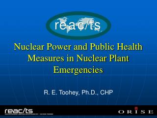 Nuclear Power and Public Health Measures in Nuclear Plant Emergencies