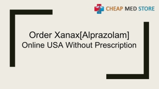 Ordar Xanax[Alprazolam] Online USA Without Prescription