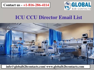 ICU CCU Director Email List