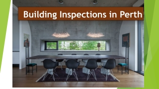 Building Inspections Perth