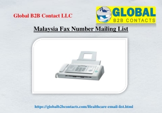 Malaysia Fax Number Mailing List