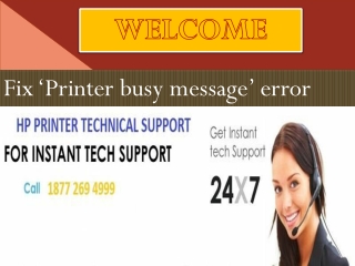 Fix ‘Printer busy message’ error