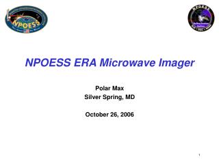 NPOESS ERA Microwave Imager
