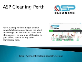 ASP Cleaning Perth Services