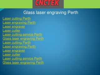 Glass laser engraving Perth