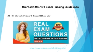 Certsout Microsoft MD-101 Questions Asnwers