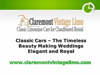Classic Cars – The Timeless Beauty Making Weddings Elegant and Royal