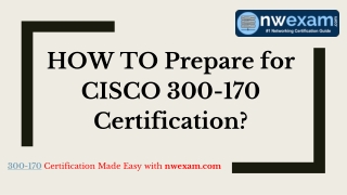 Cisco DCVAI 300 170 Exam Guide with Sample Question
