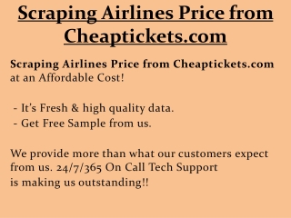 Scraping Airlines Price from Cheaptickets.com