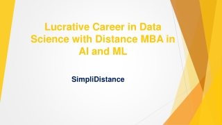 Data Science Online Course - SimpliDistance