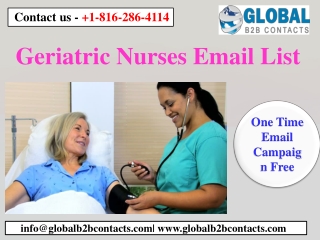 Geriatric Nurses Email List