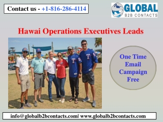 Hawai Operations Executives Leads