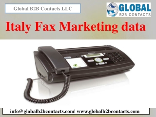 Italy Fax Marketing Data