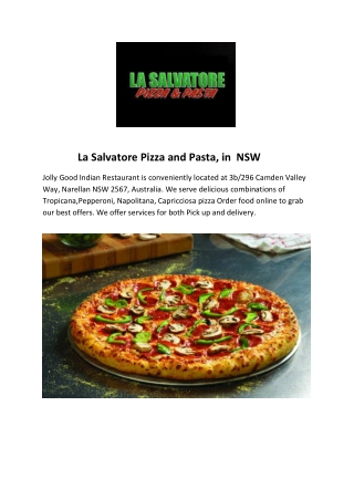 25% Off -La Salvatore Pizza and Pasta-Narellan - Order Food Online</