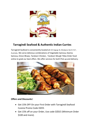 15% Off - Tarragindi Seafood-Tarragindi - Order Food Online