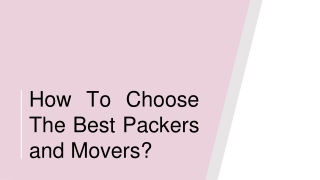 Best Packers and Movers in Madhapur