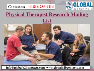 Physical Therapist Research Mailing List