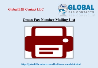 Oman Fax Number Mailing List