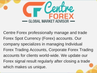 Managed Forex Account Services