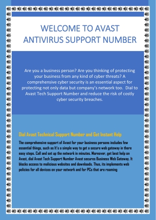 Avast Antivirus Helpline Number For Any Issue