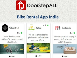 Bike rental app india