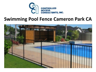 Swimming Pool Fence Cameron Park CA