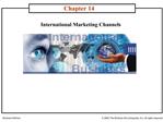 International Marketing Channels