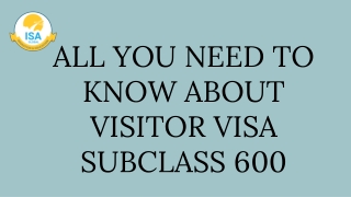 Tourist Visa Subclass 600 | Immigration Consultant Perth