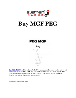 Buy MGF PEG